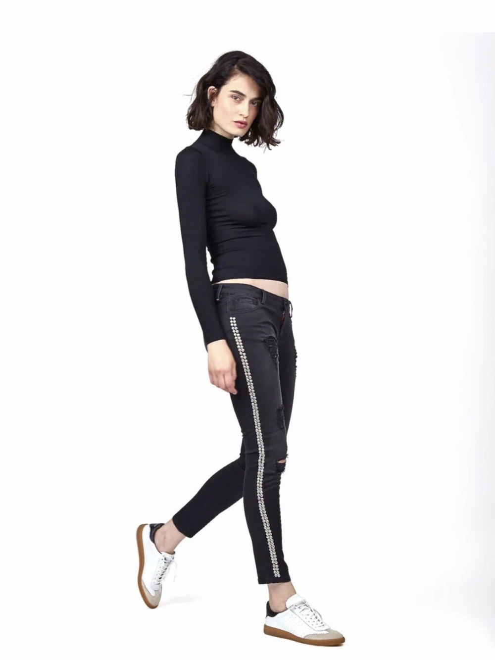 Etienne Marcel Black High-Rise Pants - Picture 2 of 8